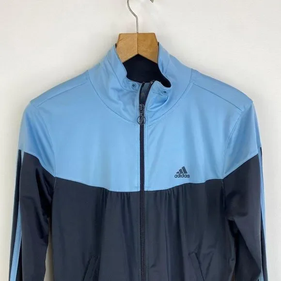 ADIDAS Two Tone Zip Light Jacket - Picture 3 of 6